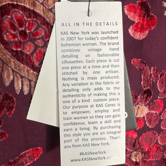 KAS of New York  Velvet burnout bomber jacket - Picture 10 of 13